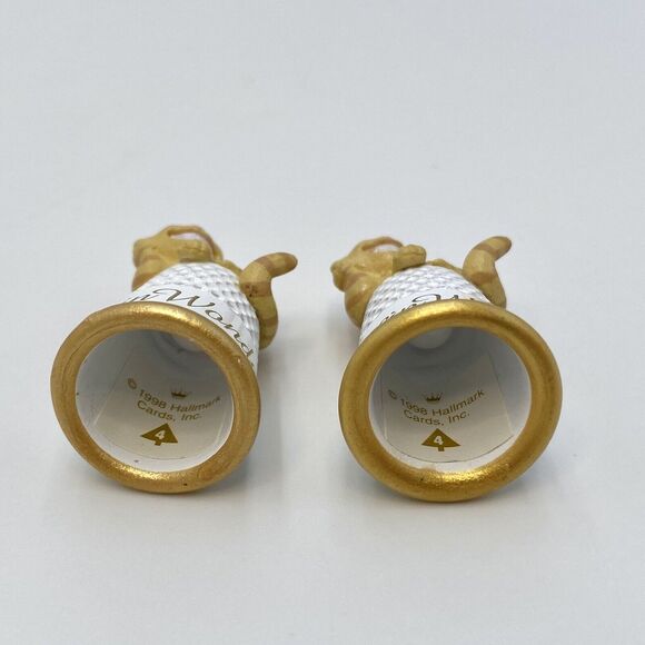 2 1998 Hallmark Alice in Wonderland Cheshire Cat Thimble Miniature Ornaments #4 - Picture 4 of 7